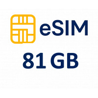 eSIM pour Égypte – 81 GB de données, activation 5 min 