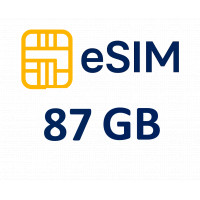 eSIM pour Égypte – 87 GB de données, activation 5 min 